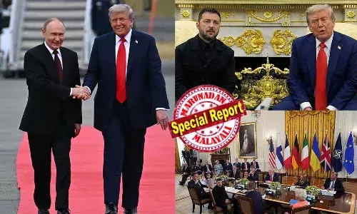 കരുതിക്കൂട്ടി യൂറോപ്യന്‍ തലവന്മാരെ കൂട്ടി വൈറ്റ് ഹൗസിലേക്ക് ചെന്നതുകൊണ്ട് അധികം മൊട കാട്ടാതെ ട്രംപ്; ആദ്യം ഞങ്ങള്‍ നേരിട്ട് സംസാരിക്കട്ടെ എന്ന് പറഞ്ഞപ്പോള്‍ ശരി വയ്ക്കാന്‍ തയ്യാറായി; പുട്ടിനും സെലന്‍സ്‌കിയും തമ്മില്‍ കൂടിക്കാഴ്ച്ച ഒരുക്കാന്‍ ട്രംപ്; സമ്മിറ്റിന് ശേഷം ട്രംപ് പുട്ടിനെ വിളിച്ചതും പ്രതീക്ഷക്ക് വക നല്‍കുന്നു: യുക്രൈന്‍- റഷ്യ യുദ്ധം അവസാനിച്ചേക്കുമെന്ന് തന്നെ സൂചന