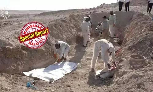 ഐ എസിന്റെ കൊടുംക്രൂരത; 2014 മുതല്‍ മൂന്ന് വര്‍ഷത്തിനിടെ കൊലപ്പെടുത്തിയ നാലായിരത്തോളം ഇരകളെ കുഴിച്ചുമൂടി;  ഖഫ്‌സയിലെ  ഭീമാകാരമായ ശ്മശാനം കുഴിച്ച് പരിശോധന; തിരിച്ചറിയല്‍ നടപടിക്കായി അവധി പ്രഖ്യാപിച്ച് ഇറാഖ് സര്‍ക്കാര്‍