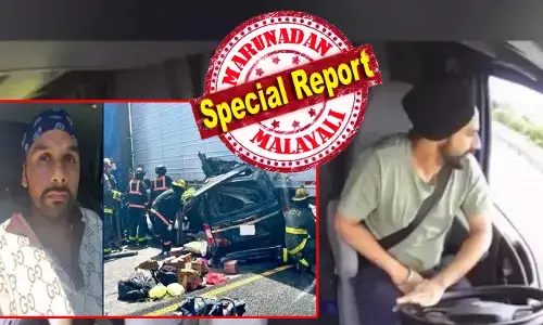 ഇനിയും എത്ര നിരപരാധികൾ മരിക്കേണ്ടിവരും?; ധിക്കാരപരമായ നയങ്ങൾ, അനധികൃത കുടിയേറ്റക്കാരന് എങ്ങനെ  ഡ്രൈവിംഗ് ലൈസൻസ് ലഭിച്ചു ?; ഫ്ലോറിഡയിലെ ഇന്ത്യൻ വംശജനായ ഡ്രൈവർ വരുത്തിയ യൂ ടേണ്‍ അപകടത്തിൽ ട്രംപ് ഭരണകൂടവും കാലിഫോർണിയ ഗവർണറും തമ്മിൽ പോര് മുറുകുന്നു