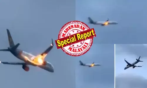 രാത്രി എയർപോർട്ടിന് അടുത്ത് താമസിക്കുന്നവർ ആകാശത്ത് കണ്ടത് ഭയാനകമായ കാഴ്ച; ഫ്ലൈറ്റ് റഡാർ ആപ്പിലും നിമിഷ നേരം കൊണ്ട് അപായ മുന്നറിയിപ്പ്; ടാക്സിവേയിലേക്ക് കുതിച്ചുപാഞ്ഞ് അഗ്നിരക്ഷാ വണ്ടികൾ; പിന്നാലെ റൺവേയിലേക്ക് തീഗോളമായി താഴ്ന്നുവന്ന വിമാനത്തിന് സംഭവിച്ചത്; വൈറലായി ദൃശ്യങ്ങൾ