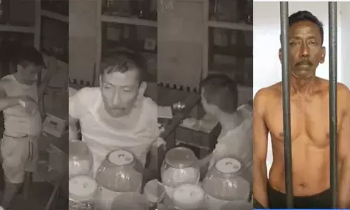 പുലർച്ചെ ബേക്കറിയിലെത്തി, ആദ്യമൊരു കേക്ക് കഴിച്ചു; പിന്നാലെ മേശവലിപ്പിൽ സൂക്ഷിച്ചിരുന്ന പണം കൈക്കലാക്കി; പണവുമായി പുറത്തിറങ്ങുമ്പോൾ മുന്നിൽ പോലീസ്; കോട്ടയത്തെ കള്ളന് സംഭവിച്ചത്