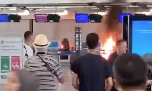 ഇറ്റലിയിലെ മാല്‍പെന്‍സ വിമാനത്താവളത്തില്‍ തീപിടുത്തം; വിനോദസഞ്ചാരികള്‍ രക്ഷപ്പെട്ടു