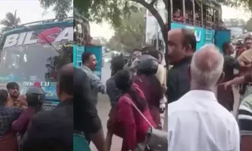 സ്വകാര്യ ബസിന്റെ അമിതവേഗം ചോദ്യം ചെയ്തു; ദമ്പതികളെ ബസ് ജീവനക്കാർ മർദ്ദിച്ചു; കണ്ടക്ടർക്കെതിരെ കേസ്