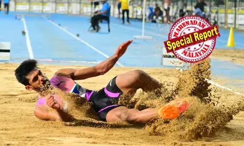 കരിയര്‍ അവസാനിച്ചെന്ന് ഡോക്ടര്‍മാര്‍ വിധിയെഴുതി;  കാല്‍മുട്ടിന് പരുക്കേറ്റ് ട്രാക്കില്‍ നിന്ന് വിട്ടുനിന്നത് ഒന്നര വര്‍ഷത്തോളം; തിരിച്ചുവരവില്‍ വീണ്ടും വിജയശ്രീ; ലോങ്ജംപ് താരം ശ്രീശങ്കറിന് സീസണിലെ അഞ്ചാം സ്വര്‍ണം