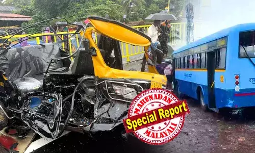 സര്‍വീസ് റോഡിലൂടെ വരേണ്ടിയിരുന്ന ബസ് എക്സിറ്റ് വഴി ഹൈവേയിലേക്ക് അമിതവേഗതയിലെത്തി;   നിയന്ത്രണംവിട്ട് ഓട്ടോയിലിടിച്ചു; ആറുപേര്‍ക്ക് ദാരുണാന്ത്യം; ബസിന് ഫിറ്റ്നസ് സര്‍ട്ടിഫിക്കറ്റ് ഇല്ലായിരുന്നു;   ടയറുകള്‍ തേഞ്ഞു തീര്‍ന്ന അവസ്ഥയില്‍; ഡ്രൈവര്‍ ലഹരിക്ക് അടിമ?  തലപ്പാടിയിലെ ബസപകടത്തില്‍ കൂടുതല്‍ വിവരങ്ങള്‍ പുറത്ത്