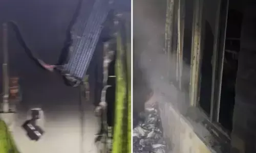 എസിയിൽ നിന്ന് ഷോർട്ട് സർക്യൂട്ട്; പിന്നാലെ വീടിന് തീപിടിച്ച് അപകടം; വ്യാപക നാശനഷ്ടം; കുടുംബം രക്ഷപ്പെട്ടത് ഭാഗ്യം കൊണ്ട്; സംഭവം തിരുവനന്തപുരത്ത്