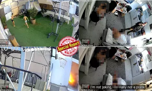 രണ്ട് ആണ്‍മക്കളുടെ കണ്‍മുമ്പില്‍ വച്ച് അച്ഛനെ കൊലപ്പെടുത്തുന്ന ഹമാസ് ഭീകരന്‍; തോക്കിന്‍ മുനയില്‍ അച്ഛന്റെ മൃതദോഹത്തിന് അരികിലൂടെ വീട്ടിലേക്ക് പോകുന്ന കുട്ടികള്‍; വേദന കൊണ്ട് പുളയുന്ന കുട്ടികളെ ശ്രദ്ധിക്കാതെ ഫ്രിഡ്ജില്‍ നിന്ന് ശീതള പാനീയം എടുക്കുന്ന ഭീകരന്‍; ഒക്ടോബര്‍ 7ലെ ഹമാസിന്റെ അരുംകൊലയുടെ ദൃശ്യങ്ങള്‍ പുറത്തുവിട്ട് ഇസ്രയേല്‍