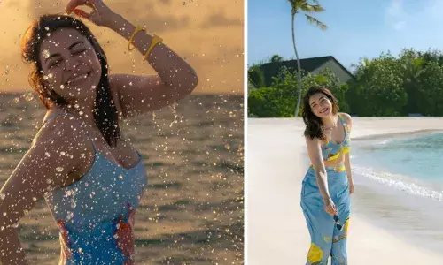 ഈ ദ്വീപിനോട് അടങ്ങാത്ത പ്രണയം; ബീച്ച് ലുക്കിൽ ഗ്ലാമറസായി കാജൽ അഗർവാൾ; മാലിദ്വീപിലെ ചിത്രങ്ങൾ വൈറൽ