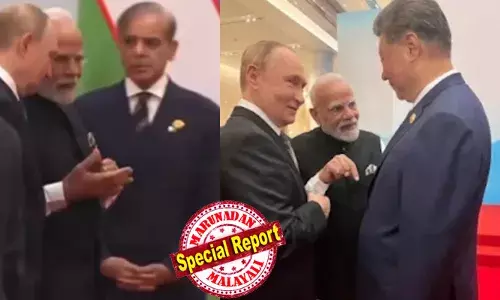 ഷാങ്ഹായ് ഉച്ചകോടിയില്‍ സൗഹൃദം പങ്കിട്ട് മോദിയും ഷിയും പുട്ടിനും; കാഴ്ചക്കാരനായി പാക്ക് പ്രധാനമന്ത്രി; സൗഹൃദ സംഭാഷണം ഷഹബാസ് ഷരീഫ് നോക്കിനില്‍ക്കുന്ന ഹ്രസ്വ വിഡിയോ പുറത്ത്; രാജ്യാന്തര വേദിയില്‍ ഇന്ത്യ തിളങ്ങിയപ്പോള്‍ ഒറ്റപ്പെട്ട് പാക്കിസ്ഥാന്‍