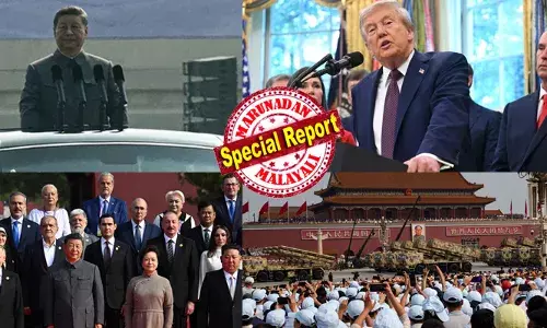 അമേരിക്ക അങ്കലാപ്പില്‍; ചൈനയും റഷ്യയും ഉത്തര കൊറിയയും നല്‍കുന്നത് സമാനതകളില്ലാത്ത മുന്നറിയിപ്പ്; ഭയം ഉള്ളിലൊതുക്കാതെ പ്രകടിപ്പിച്ച് ട്രംപും; ചൈനയുടെ സൈനിക ശക്തി കാണാന്‍ മകളെ കൊണ്ടു വന്ന് പിന്‍ഗാമി ചര്‍ച്ച സജീവമാക്കി കിം; പുട്ടിനും നല്‍കുന്നത് തിരിച്ചടിയുടെ സന്ദേശം; ഇന്ത്യയെ അകറ്റിയ യുഎസ് പണിവാങ്ങി കൂട്ടുമോ?