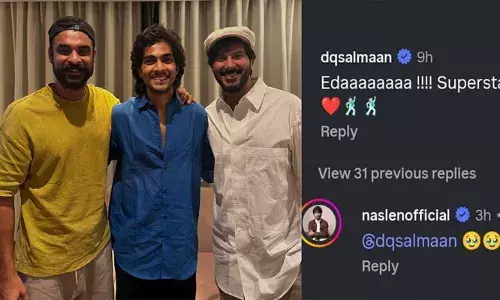 എടാ സൂപ്പർസ്റ്റാർ...; നസ്‌ലിന്റെ ഫോട്ടോയ്ക്ക് ദുൽഖർ സൽമാന്റെ കമന്റ്; ഏറ്റെടുത്ത് ആരാധകർ