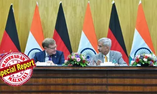 ട്രംപിന്റെ വിരട്ടലിന് വഴങ്ങില്ലെന്ന ഉറച്ച നിലപാടില്‍ ഇന്ത്യ;  യൂറോപ്യന്‍ യൂണിയനുമായുള്ള സ്വതന്ത്ര വ്യാപാരക്കരാര്‍ ചര്‍ച്ചകളുമായി മുന്നോട്ട്; കരാര്‍ ഉടന്‍ യാഥാര്‍ഥ്യമാകുമെന്ന് ജര്‍മന്‍ വിദേശകാര്യമന്ത്രിയെ കണ്ട എസ് ജയശങ്കര്‍; ആശങ്കയായി റഷ്യന്‍ ബന്ധമുള്ള കമ്പനികള്‍ക്ക് ഏര്‍പ്പെടുത്തിയ ഉപരോധം