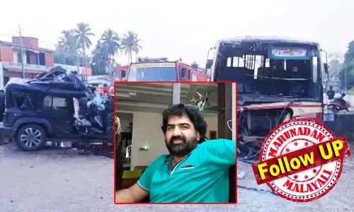 വലിയകുളങ്ങരയിലെ കെഎസ്ആര്‍ടിസി ബസില്‍ ഇടിച്ച എസ്.യു.വിയില്‍ ഉണ്ടായിരുന്നത് ഒരു കുടുംബം; വാഹനം ഓടിച്ച പ്രിന്‍സ് തോമസും രണ്ട് മക്കളും തല്‍ക്ഷണം മരിച്ചു; ഭാര്യ വിന്ദ്യയും മകളും ഗുരുതരമായി പരിക്കേറ്റ് ആശുപത്രിയില്‍; അപകടം; 	ഉത്രാട ദിനത്തില്‍ തേവലക്കരയെ കണ്ണീരിലാക്കി ദുരന്തം