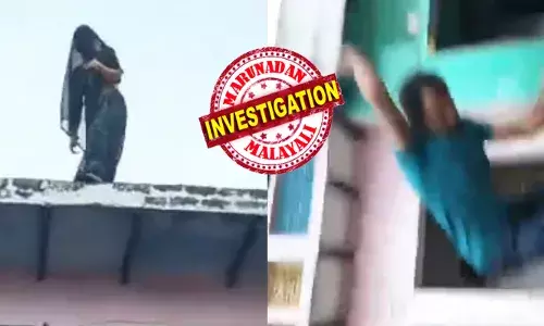 ചാടല്ലേ...നീ ഇങ്ങ് ഇറങ്ങിവാ..; കെട്ടിടത്തിന് മുന്നിൽ നിന്ന് അലറിവിളിക്കുന്ന വീട്ടുകാർ; പടിയും കയറി രണ്ടുംകല്പിച്ച് നിന്ന് യുവതി; നിമിഷ നേരം കൊണ്ട് കാൽ തറയിൽ കുത്തി എടുത്തുചാട്ടം; പേടിപ്പെടുത്തി ദൃശ്യങ്ങൾ