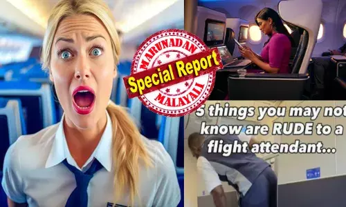 മര്യാദക്ക്..ഷർട്ടിൽ നിന്ന് കൈയ്യെടുക്ക് സാറെ..ഇല്ലെങ്കിൽ ചുളുങ്ങും; എസ്ക്യൂസ്‌മി...വെൽ കുട്ടിയുടെ പേരെന്താ..ഞാൻ ഒന്ന് തൊട്ടോട്ടെ..!!; വിമാനത്തിനുള്ളിൽ ഒന്ന് കയറിയാൽ കാണുന്നതെല്ലാം മങ്ങിയ കാഴ്ചകൾ; ജീവനക്കാരോട് ഒരു കാരണവശാലും നിങ്ങൾ ഇക്കാര്യങ്ങള്‍ ചെയ്യരുത്; സോഷ്യൽ മീഡിയയിൽ ഉപദേശവുമായി യുഎസ് അധ്യാപിക