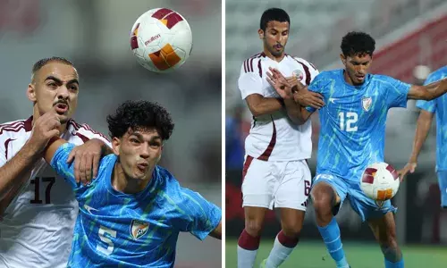 പത്തു പേരായി ചുരുങ്ങിയിട്ടും പോരാട്ടവീര്യം കുറഞ്ഞില്ല; ഏ​ഷ്യ​ൻ ക​പ്പ് യോ​ഗ്യ​തയിൽ ശക്തരായ ഖത്തറിനെതിരെ പൊരുതി കീഴടങ്ങി ഇന്ത്യ; തോൽവി ​ഒന്നി​നെ​തി​രെ ര​ണ്ടു ഗോ​ളി​ന്; ഗോൾ നേടിയത് മ​ല​യാ​ളി താ​രം മു​ഹ​മ്മ​ദ് സു​ഹൈ​ൽ