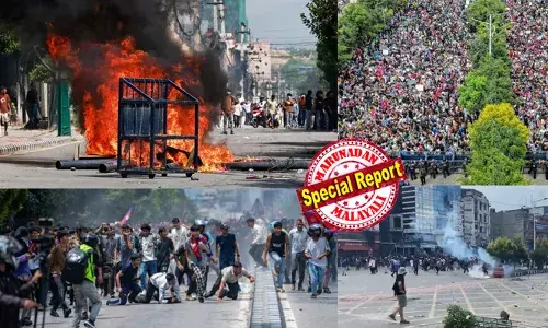 സോഷ്യല്‍ മീഡിയ നിരോധനം അഴിമതിയും ദുര്‍ഭരണവും മൂടി വെയ്ക്കാനെന്ന് ആരോപണം;  ജെന്‍ സി പ്രക്ഷോഭം നേരിടാന്‍ സൈന്യത്തെ ഇറക്കി നേപ്പാള്‍ സര്‍ക്കാര്‍;  കാഠ്മണ്ഡുവില്‍ തുടങ്ങിയ പ്രക്ഷോഭം കൂടുതല്‍ നഗരങ്ങളിലേക്ക്;  വെടിവയ്പില്‍ മരണം 16 ആയി; നൂറിലധികം പേര്‍ക്ക് പരിക്ക്; പ്രധാനമന്ത്രിയുടെ വസതിക്ക് സൈനിക സുരക്ഷ; ജന ജീവിതം സ്തംഭിപ്പിച്ച് പ്രതിഷേധം കനക്കുന്നു