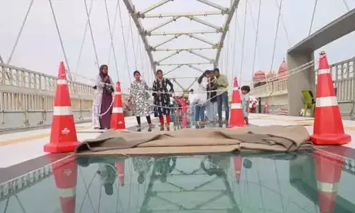 കന്യാകുമാരിയിലെ കണ്ണാടിപ്പാലത്തില്‍ വിള്ളല്‍; വിനോദ സഞ്ചാരികള്‍ക്ക് പരിഭ്രാന്തി വേണ്ടെന്ന് ജില്ല ഭരണകൂടം