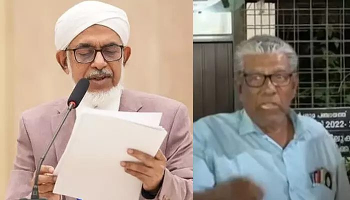 സമസ്തയില്‍ ഒരുപാട് നല്ല പണ്ഡിതന്മാരുണ്ട്;  നദ്വി പണ്ഡിത വേഷം ധരിച്ച നാറി; വിവാദ പ്രസ്താവനയില്‍ പ്രതിഷേധവുമായി സിപിഎം ലോക്കല്‍ കമ്മിറ്റി അംഗം