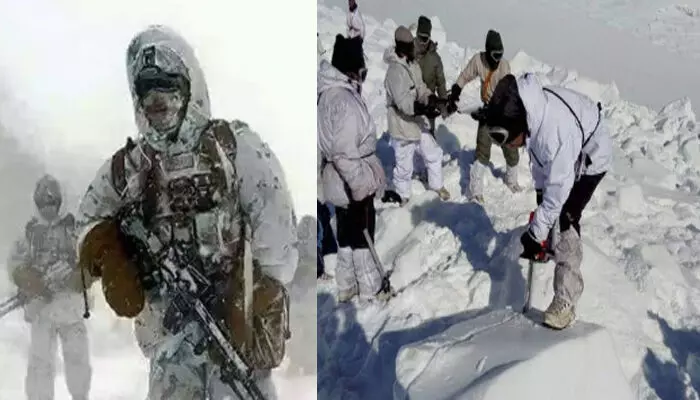 ക്യാമ്പിന് പുറത്ത് ഭൂമി ഇളകുന്നപോലെ ശബ്ദം; നോക്കിയപ്പോൾ കണ്ടത് ഇടിഞ്ഞു ഉരുണ്ട് വരുന്ന മഞ്ഞുമലകൾ; സിയാച്ചിനിൽ വൻ ഹിമപാതം; മൂന്ന് സൈനികർക്ക് വീരമൃത്യു; ഒരാളെ രക്ഷിച്ചു