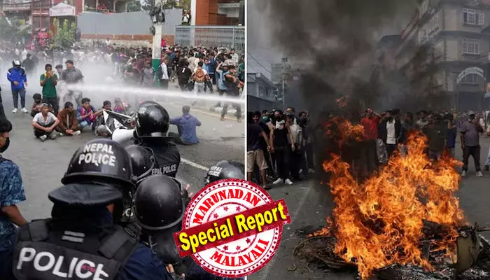 തലസ്ഥാനത്ത് ചിലയിടങ്ങളില്‍ വെടിയൊച്ചകള്‍ കേള്‍ക്കുന്നു;  സഹായം തേടി സമീപത്തെ പൊലീസ് സ്റ്റേഷനില്‍ എത്തിയപ്പോള്‍ തകര്‍ത്ത നിലയില്‍;  നേപ്പാളില്‍ ജെന്‍സി പ്രക്ഷോഭം നേരില്‍ കണ്ട ഭീതിയില്‍ മലയാളി യാത്രസംഘം; നാട്ടിലെത്തിക്കാനുള്ള ശ്രമം തുടരുന്നു; സുരക്ഷിതരെന്ന് ജോര്‍ജ് കുര്യന്‍; ഇന്ത്യന്‍ പൗരന്മാര്‍ക്ക് ജാഗ്രതാ നിര്‍ദേശം