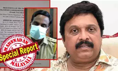 ക്വാറി മാഫിയയുടേയും മണല്‍ കടത്തുകാരുടേയും ലോറികള്‍ പിടിച്ചു; അധിക ലോഡിന് പിഴ ഈടാക്കിയപ്പോള്‍ ഖജനാവിന് കനം കൂടി; അഴിമതി കാട്ടാത്ത പത്തനാപുരത്തെ റെയ്ഡുകള്‍ ചിലര്‍ക്ക് അപ്രിയമായി; മന്ത്രിയുടെ ഇടപടലില്‍ വിചിത്ര ഉത്തരവ്; പൊതുജന താല്‍പര്യ പ്രകാരം സ്ഥലം മാറ്റം! എംവിഡിയില്‍ വിനോദ് കുമാര്‍ ഇടുക്കിയില്‍ എത്തുമ്പോള്‍