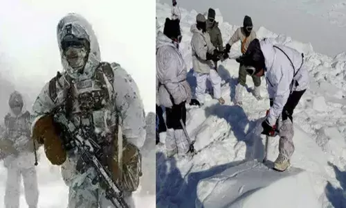 ക്യാമ്പിന് പുറത്ത് ഭൂമി ഇളകുന്നപോലെ ശബ്ദം; നോക്കിയപ്പോൾ കണ്ടത് ഇടിഞ്ഞു ഉരുണ്ട് വരുന്ന മഞ്ഞുമലകൾ; സിയാച്ചിനിൽ വൻ ഹിമപാതം; മൂന്ന് സൈനികർക്ക് വീരമൃത്യു; ഒരാളെ രക്ഷിച്ചു