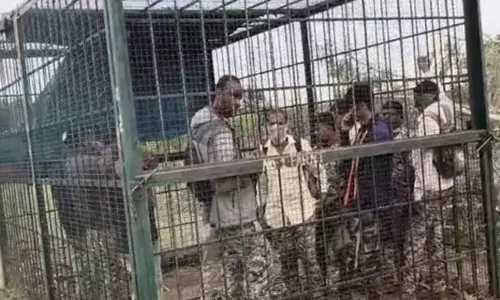 പ്രദേശത്ത് ഭയങ്കര കടുവ ശല്യം; പേടിച്ച് പുറത്തിറങ്ങാൻ കഴിയാത്ത അവസ്ഥ; ഒടുവിൽ സഹികെട്ട് വനം വകുപ്പ് ഉദ്യോഗസ്ഥരെ കൂട്ടിലിട്ട് അടച്ച് നാട്ടുകാർ; വ്യാപക പ്രതിഷേധം