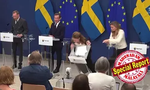 വാര്‍ത്താസമ്മേളനത്തിനിടെ സ്വീഡനിലെ ആരോഗ്യമന്ത്രി കുഴഞ്ഞു വീണു; അടിയന്തര ശുശ്രൂഷ നല്‍കാന്‍ പാഞ്ഞെത്തി രാഷ്ട്രീയ നേതാക്കളും മാധ്യമപ്രവര്‍ത്തകരും; രക്തത്തിലെ പഞ്ചസാരയുടെ അളവ് കുറഞ്ഞതെന്ന് ശുശ്രൂഷയ്ക്ക് ശേഷം തിരികെ എത്തിയ മന്ത്രി