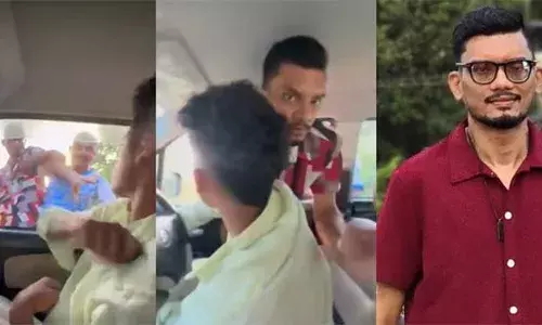 കാര്‍ യാത്രക്കാരെ ആക്രമിച്ചു കോണ്‍ഗ്രസ് സൈബര്‍ പോരാളി നിസാര്‍ കുമ്പിള; ദൃശ്യങ്ങള്‍ പുറത്തുവന്നതോടെ തള്ളിപ്പറഞ്ഞ് നേതാക്കള്‍