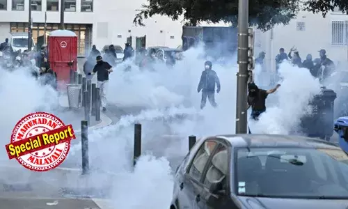 പന്ത്രണ്ട് മാസത്തിനിടെ നാല് പ്രധാനമന്ത്രി; രാഷ്ട്രീയ അസ്ഥിരതയും സാമ്പത്തിക അച്ചടക്ക നടപടികളും; സഹികെട്ട് തെരുവിലിറങ്ങി ആയിരങ്ങള്‍;  പാരീസും കത്തുന്നു;  മാക്രോണ്‍ പടിയിറങ്ങുമോ?  എല്ലാം തടയുക രാജ്യവ്യാപക പ്രതിഷേധം