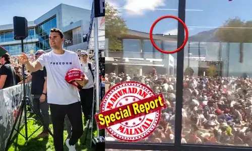 ചാര്‍ളി കിര്‍ക്ക് വെടിയേല്‍ക്കുന്നതിന് മുമ്പ് സമീപത്തെ കെട്ടിടത്തിലെ മേല്‍ക്കൂരയില്‍ ഒരാള്‍ കിടക്കുന്ന ദൃശ്യങ്ങള്‍; വെടിപൊട്ടിയതിന് പിന്നാലെ പരിഭ്രാന്തിയോടെ ഓടിപ്പോയി; മൂവായിരം പേര്‍ പങ്കെടുത്ത പരിപാടിയില്‍ ഉണ്ടായിരുന്നത് ആറ് ഉദ്യോഗസ്ഥര്‍ മാത്രം; സുരക്ഷാ വീഴ്ച്ചയെന്ന കുറ്റപ്പെടുത്തലുമായ മാധ്യമങ്ങള്‍