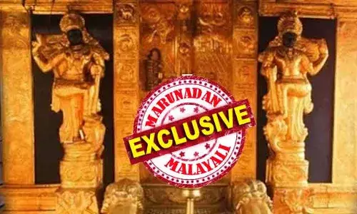 ദ്വാരപാലക ശില്‍പ്പം പൊതിഞ്ഞ സ്വര്‍ണ്ണ പാളിയുമായി ചെന്നൈയില്‍ പോയത് മൂന്ന് പേര്‍; അവിടെ ഏല്‍പ്പിച്ച് മടങ്ങിയെത്തിയ ആ ത്രിമൂര്‍ത്തികള്‍ വീണ്ടും ചെന്നൈയില്‍ പോയത് ഹൈക്കോടതിയുടെ ഉഗ്രശാസന ഭയന്ന്! വെറും പതിനാറ് ഗ്രാമിന്റെ പ്രശ്‌നമാണെന്ന വിശദീകരണം അവിശ്വസനീയം! രണ്ടു പവനുമായി ശബരിമലയിൽ നിന്നും എന്തിന് മൂന്ന് പേര്‍ പോയി?