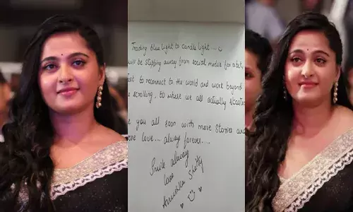 നിങ്ങളുടെ സ്വീറ്റി നീല വെളിച്ചത്തിൽ നിന്ന് മെഴുകുതിരി വെളിച്ചത്തിലേക്ക്; കൂടുതൽ കഥകളുമായി ഉടൻ കാണാം...ബൈ..!!; സിനിമയിൽ നിന്ന് കുറച്ച് ബ്രേക്ക് എടുക്കുന്നുവെന്ന് അനുഷ്ക; ഞെട്ടലോടെ ആരാധകർ