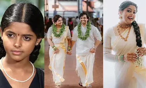 കഥ പറയുമ്പോളിലെ ബാലന്റെ മകള്‍; നടി രേവതി ശിവകുമാര്‍ വിവാഹിതയായി; വരന്‍ നന്ദു സുദര്‍ശന്‍