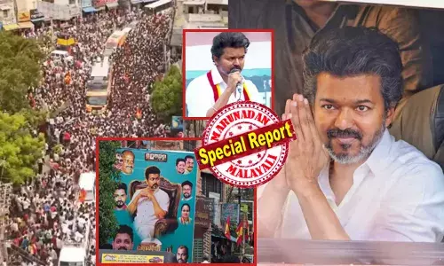 പൊരിവെയിൽ വകവെയ്ക്കാതെ തിരുച്ചിറപ്പള്ളിയിൽ ഒത്തുകൂടിയ ആയിരത്തോളം പേർ; നടുവിലത്തെ ബസിന് മുകളിൽ ഓറ ഫാം ചെയ്ത് ഒരു മനുഷ്യൻ; ആർപ്പുവിളിച്ച് സ്വീകരിച്ച് ജനങ്ങൾ; ആവേശം അണപൊട്ടി ദളപതിയുടെ സംസ്ഥാന പര്യടനത്തിന് തുടക്കം; 2026 ന്റെ പ്രതീക്ഷയായി അണ്ണൻ; സ്റ്റാലിനെ അങ്കിൾ എന്ന് വിളിച്ച വിജയ് തമിഴ് മണ്ണിനെ രക്ഷിക്കുമോ?