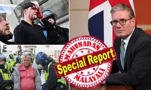 ഒന്നര ലക്ഷം പേരെത്തിയ കുടിയേറ്റവിരുദ്ധ റാലിയില്‍ ഞെട്ടി കീര്‍ സ്റ്റര്‍മാര്‍; ദേശീയ പതാക കലാപകാരികള്‍ക്ക് കൊടുക്കരുതെന്ന് ആഹ്വാനം; അനധികൃത കുടിയേറ്റക്കാരെ നാട് കടത്താനുള്ള ഫ്രാന്‍സുമായുള്ള കരാറിന് അവസാന നിമിഷം പ്രതിസന്ധി; ബ്രിട്ടണില്‍ സംഭവിക്കുന്നത്