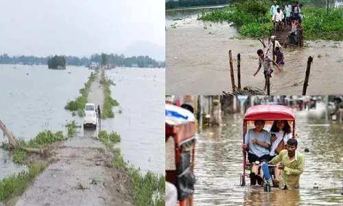 അസമിനെ വിറപ്പിച്ച് വീണ്ടും പേമാരി; പല പ്രദേശങ്ങളിലും വെള്ളപൊക്കം; നദികൾ കരകവിഞ്ഞൊഴുകുന്നു; നിരവധി കുടുംബങ്ങളെ മാറ്റിപ്പാർപ്പിച്ചു; രണ്ട് പേർ മരിച്ചു; ജാഗ്രത നിർദ്ദേശം നൽകി അധികൃതർ