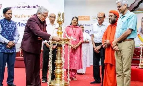 മാതൃസ്പര്‍ശം - കുട്ടികള്‍ക്ക് സൗജന്യ കാര്‍ഡിയോളജി മെഗാ മെഡിക്കല്‍ ക്യാമ്പ് സംഘടിപ്പിച്ച് അമൃത ആശുപത്രി; ക്യാമ്പ് മാതാ അമൃതാനന്ദമയി ദേവിയുടെ 72-ാം ജന്മദിനാഘോഷത്തിന്റെ ഭാഗമായി