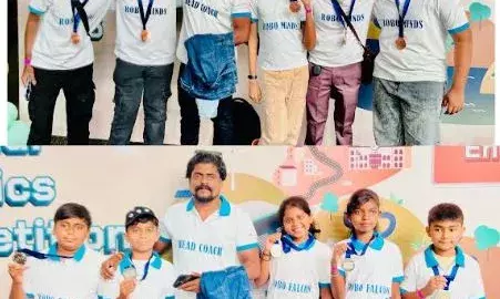 സിംഗപ്പൂര് ഇന്റര്നാഷണല് റോബോട്ടിക്സ് ചലഞ്ചില് തിളങ്ങി തിരുവനന്തപുരത്തെ വിദ്യാര്ഥികള് സിംഗപ്പൂര് ഇന്റര്നാഷണല് റോബോട്ടിക്സ് ചലഞ്ചില് തിളങ്ങി തിരുവനന്തപുരത്തെ വിദ്യാര്ഥികള്