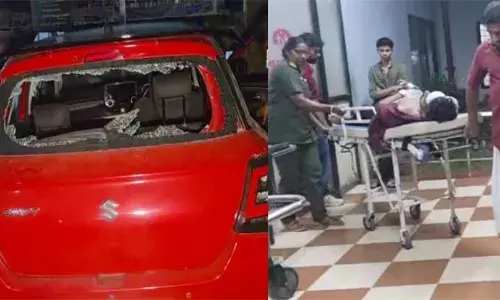 കാറിലെത്തിയ സംഘം യുവാവിനെ കുത്തിപ്പരിക്കേൽപ്പിച്ചു; കാർ അടിച്ചു തകർത്തു; പ്രതികൾക്കായി അന്വേഷണം ഊർജ്ജിതമാക്കി പോലീസ്