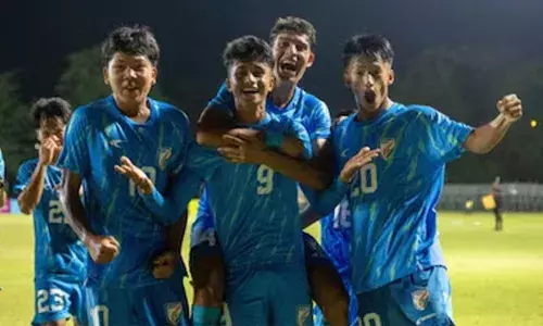 പകരക്കാരനായിറങ്ങി ഗോൾ വല കുലുക്കി  റഹാൻ അഹമ്മദ്; ഭൂട്ടാനെ പരാജയപ്പെടുത്തിയത് എതിരില്ലാത്ത ഒരു ഗോളിന്; സാഫ് അണ്ടർ 17 ചാമ്പ്യൻഷിപ്പിൽ ഇന്ത്യ സെമിയിൽ; അടുത്ത മത്സരത്തിൽ എതിരാളികൾ പാക്കിസ്ഥാൻ