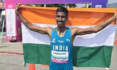 ലോക അത്‌ലറ്റിക്സ് ചാമ്പ്യൻഷിപ്പ്; പുരുഷന്മാരുടെ 20 കിലോമീറ്റർ നടത്തത്തിൽ ഇന്ത്യയ്ക്ക് നിരാശ; സെർവിൻ സെബാസ്റ്റ്യന് 31-ാം സ്ഥാനം; ബ്രസീലിന്റെ കയോ ബോൺഫിമിന് സ്വർണം