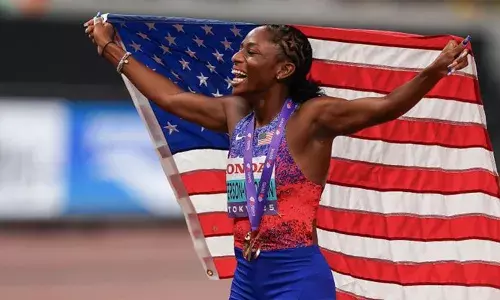 100 മീറ്ററിന് പിന്നാലെ 200 മീറ്ററിലും സ്വര്‍ണ്ണം; ടോക്യോവില്‍ സ്പ്രിന്റ് റാണിയായി മെലിസ ജെഫേഴ്‌സണ്‍; ഷെല്ലി ആന്‍ഫ്രേസറിന് ശേഷം നേട്ടം കൈവരിക്കുന്ന ആദ്യ വനിത താരം