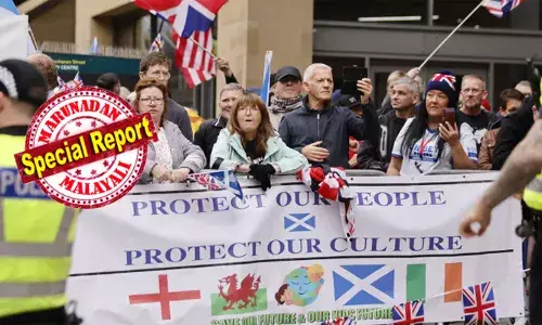 കുടിയേറ്റ വിരുദ്ധ പ്രക്ഷോഭകര്‍ ഗ്ലാസ്ഗോയിലും തെരുവിലിറങ്ങി; നേരിടാന്‍ കുടിയേറ്റക്കാരും തെരുവില്‍; റിഫോമിനെ പേടിച്ച് ലിബറല്‍ ഡെമോക്രാറ്റുകളും കുടിയേറ്റ വിരുദ്ധ നിലപാടിലേക്ക്; ബ്രിട്ടീഷ് രാഷ്ട്രീയം കലങ്ങി മറിയുമ്പോള്‍