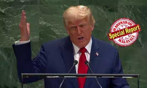 റഷ്യ- യുക്രൈന്‍ യുദ്ധത്തിന്റെ പ്രധാന സ്‌പോണ്‍സര്‍ ഇന്ത്യയും ചൈനയും; റഷ്യയില്‍ നിന്ന് എണ്ണ വാങ്ങുന്നത് ഉടന്‍ നിര്‍ത്തണം; യൂറോപ്യന്‍ യൂണിയന്‍ ഇരുരാജ്യങ്ങള്‍ക്കും എതിരെ ഉയര്‍ന്ന തീരുവകള്‍ ചുമത്തണം;  ഇന്ത്യ-പാക്കിസ്ഥാനടക്കം ഏഴ് യുദ്ധങ്ങള്‍ അവസാനിപ്പിച്ചുവെന്ന അവകാശവാദം ഉന്നയിച്ച് വീണ്ടും ട്രംപ്;  ഐക്യരാഷ്ട്രസഭക്ക് എതിരെയും വിമര്‍ശനം