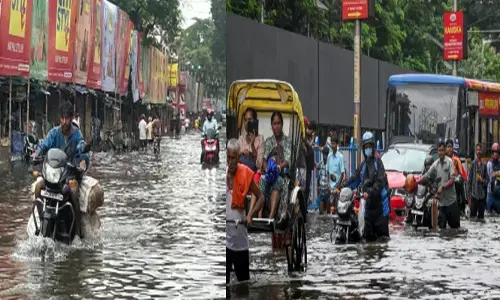 കൊൽക്കത്തയിൽ നാശം വിതച്ച് പേമാരി; പല പ്രദേശങ്ങളും വെള്ളത്തിൽ മുങ്ങി; ഗതാഗതം താറുമാറായി; 91 വിമാന സർവ്വീസുകളും റദ്ദാക്കി; ജനങ്ങൾക്ക് ജാഗ്രത നിർദ്ദേശം നൽകി അധികൃതർ