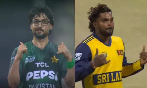 ശ്രീലങ്കൻ സ്പിന്നറുടെ വിക്കറ്റ് സെലിബ്രേഷൻ കോപ്പിയടിച്ച് പാക്കിസ്ഥാന്റെ അബ്രാര്‍; റിവഞ്ചുമായി ഹസരങ്ക; കളിക്കളത്തിൽ പരസ്പരം ട്രോളിയ താരങ്ങളുടെ വീഡിയോ വൈറൽ