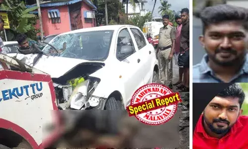 എം.സി റോഡില്‍ കുരമ്പാലയില്‍വാഹനങ്ങളുടെ കൂട്ടയിടി; നിയന്ത്രണം വിട്ട കാര്‍ ഇടിച്ചത് മറ്റൊരു കാറിലും രണ്ടു ബൈക്കിലും; ബൈക്ക് യാത്രികന്‍ മരിച്ചു; രണ്ടു പേര്‍ക്ക് ഗുരുതര പരുക്ക്; അപകടമുണ്ടാക്കിയത് എയര്‍പോര്‍ട്ടില്‍ നിന്ന് മടങ്ങിയ കാര്‍