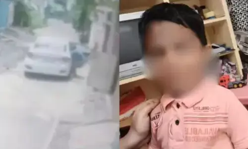 അച്ഛന്റെ കണ്ണില്‍ മുളകുപൊടിയെറിഞ്ഞു; നാല് വയസുകാരനെ തട്ടിക്കൊണ്ടുപോയി